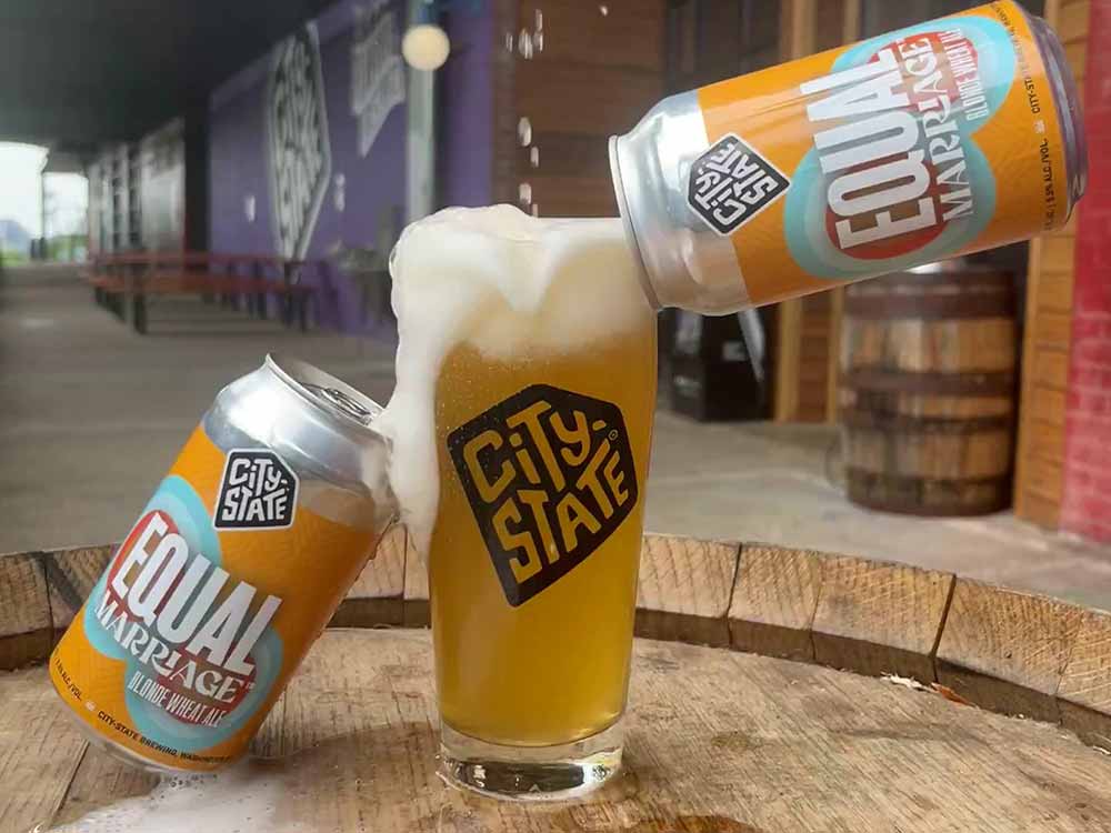 city-state brewing equal marriage blonde wheat ale
