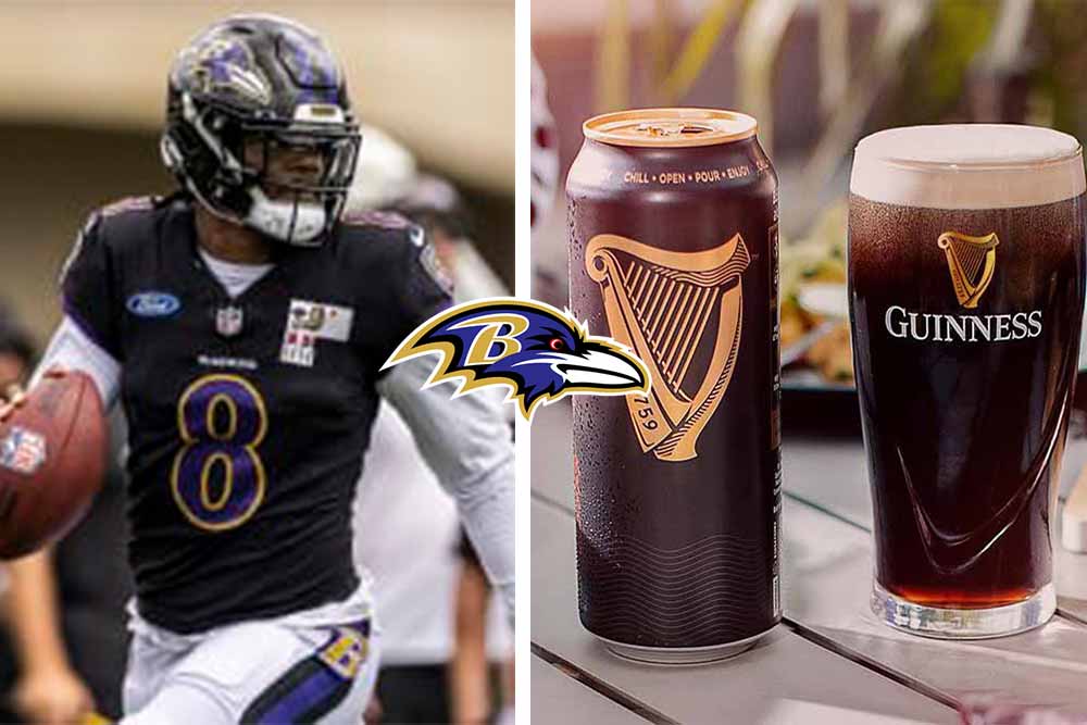 baltimore ravens x guinness dry irish stout