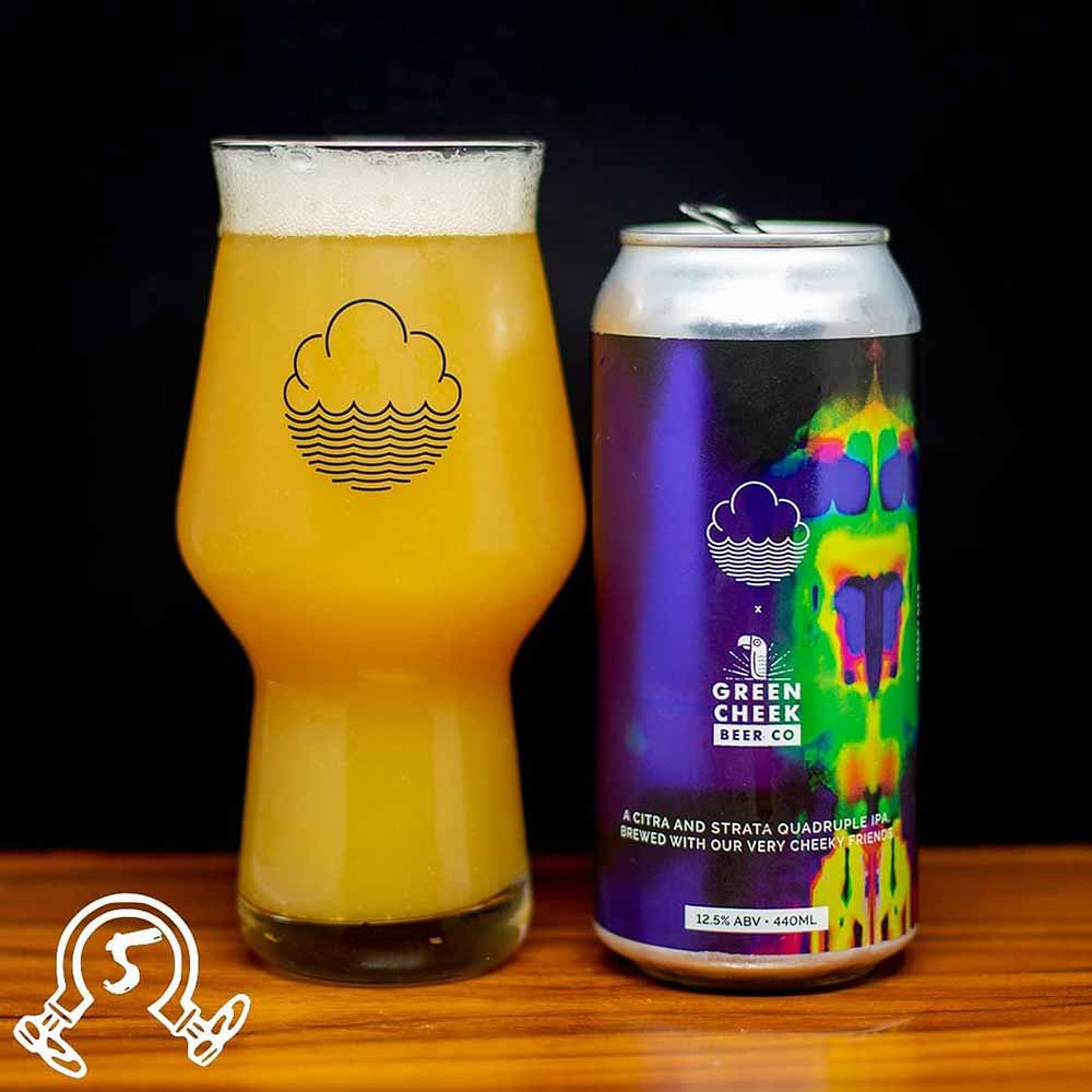 cloudwater brew co x green cheek beer co a cheeky beer quadruple ipa