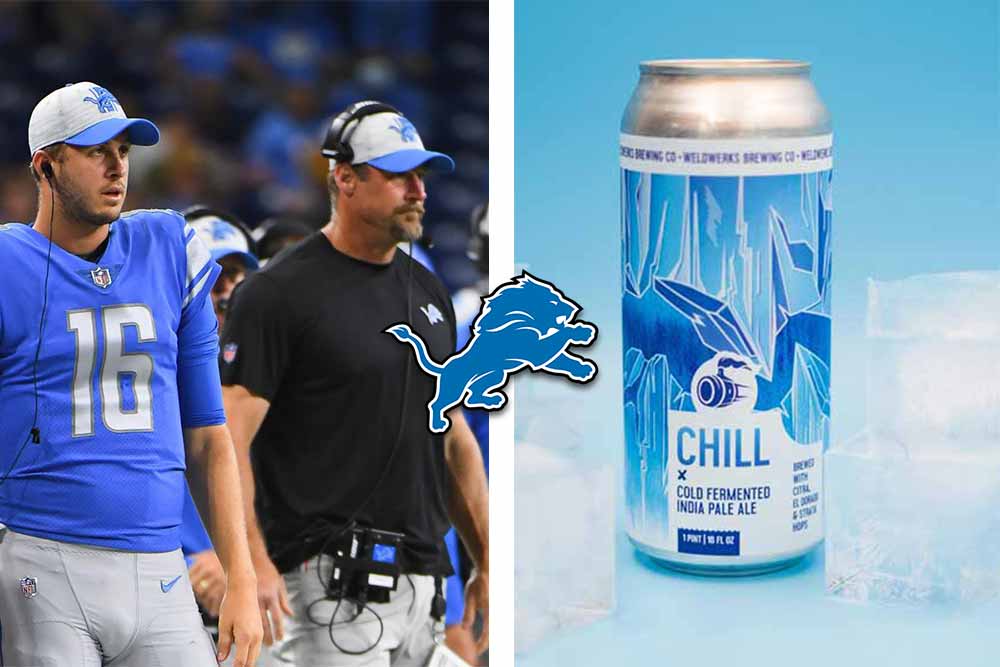 detroit lions x weldwerks brewing co. chill cold ipa