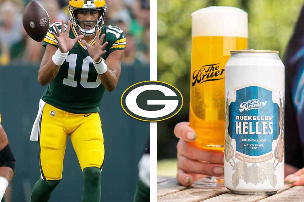 green bay packers x the bruery ruekeller helles