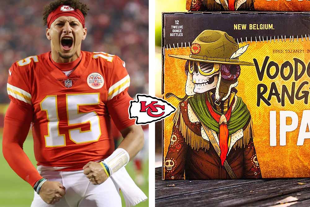 kansas city chiefs x new belgium brewery voodoo american ipa