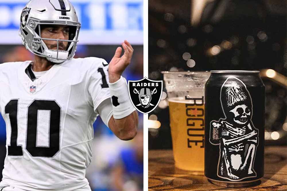 las vegas raiders x rogue ales dead guy bock