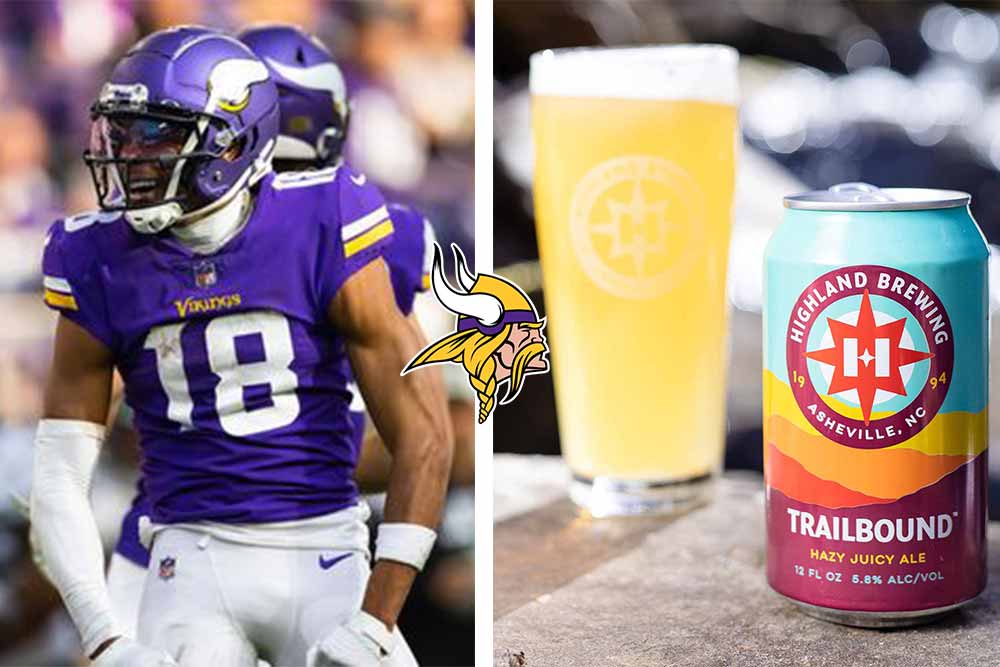 minnesota vikings x highland brewing trailbound hazy pale ale