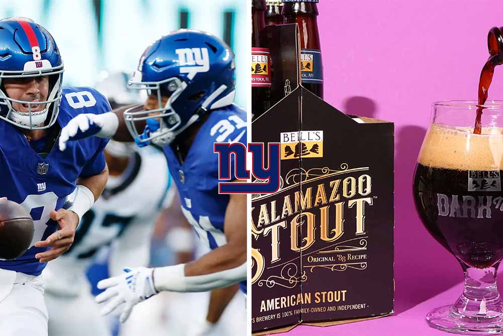 new york giants x bell's brewery kalamazoo american stout