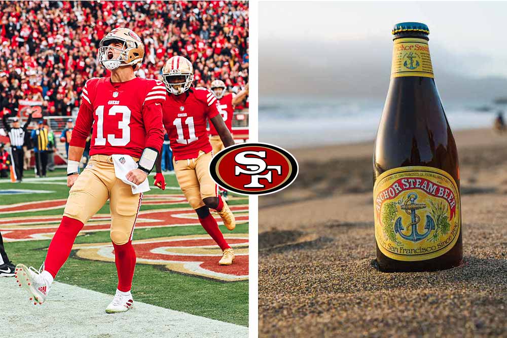 san francisco 49ers x anchor brewing anchor steam beer