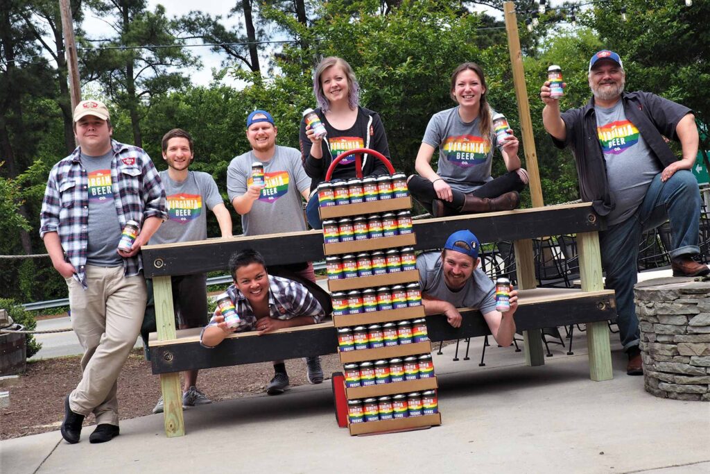 the virginia beer co friends of dorothy pride beer