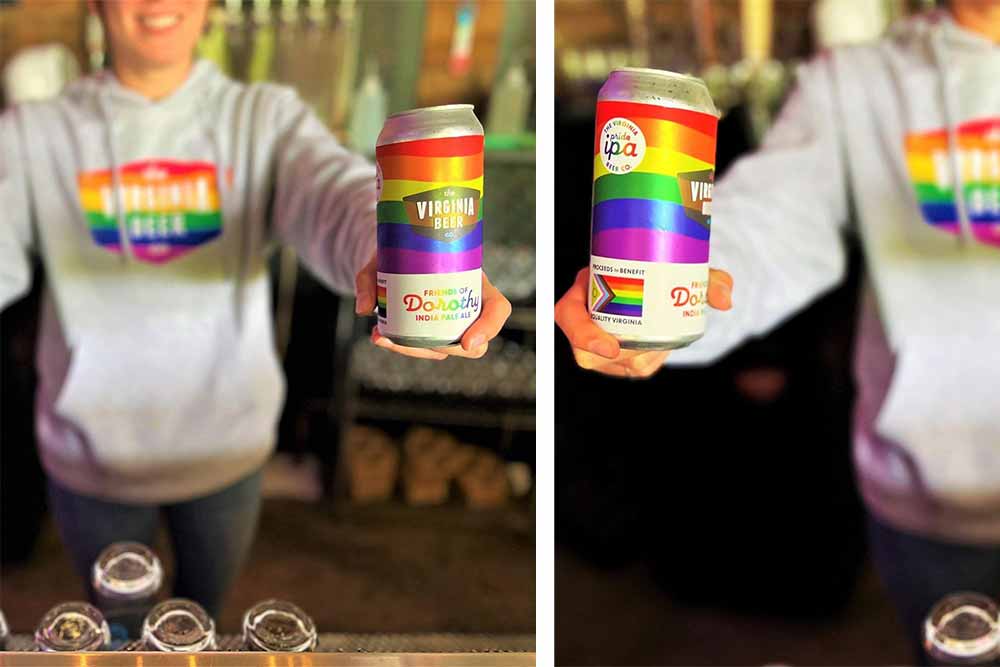 the virginia beer company friends of dorothy pride ipa