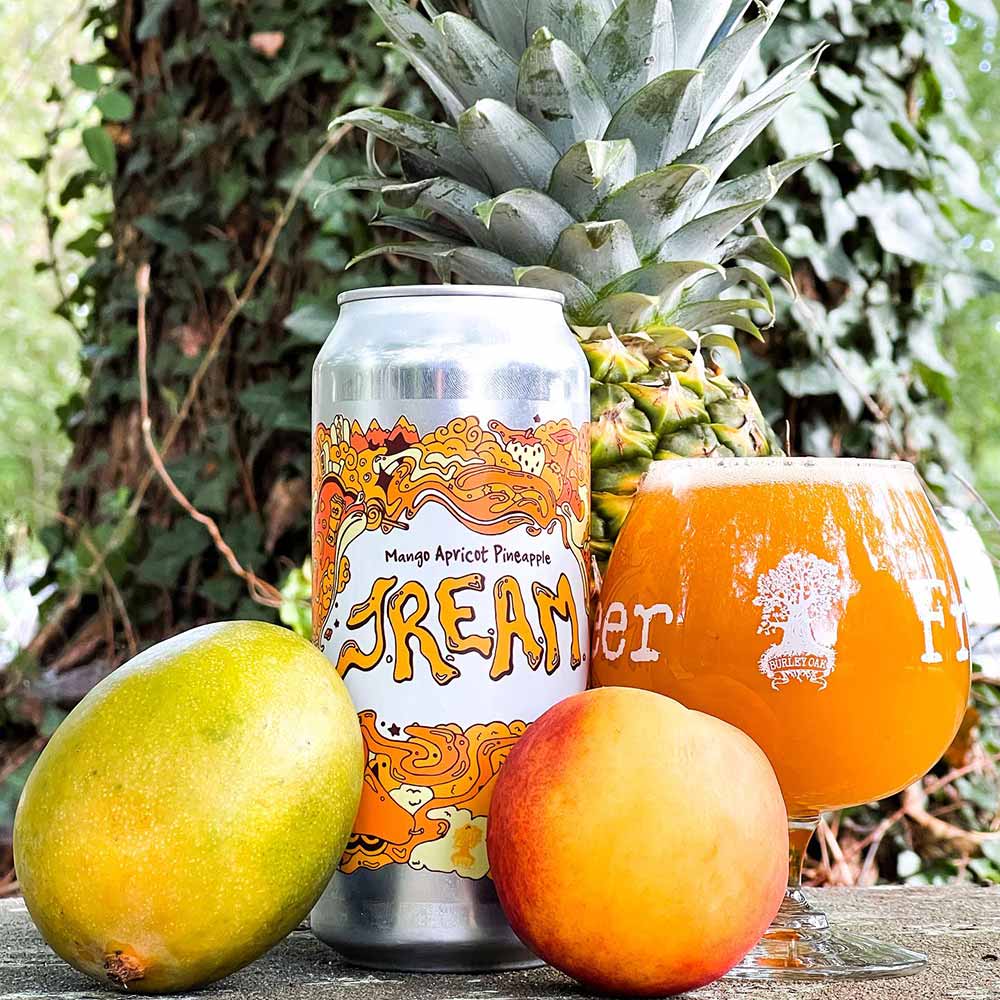 burley oak brewing company mango apricot pineapple j.r.e.a.m. fruited sour