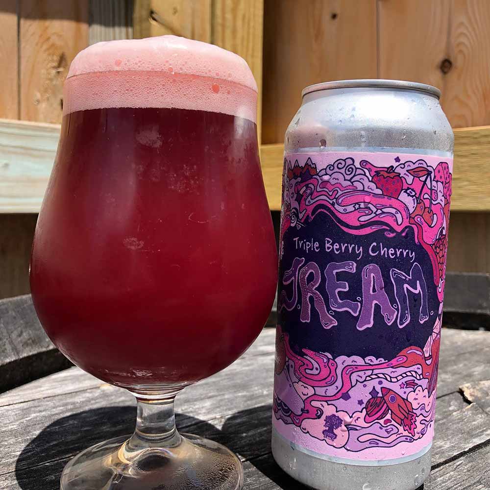 burley oak brewing company triple berry cherry j.r.e.a.m fruited sour