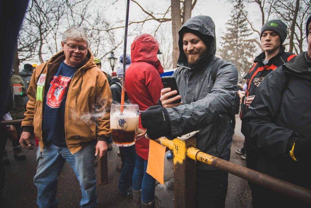 schell's brewery bockfest bierstacheln beer poking