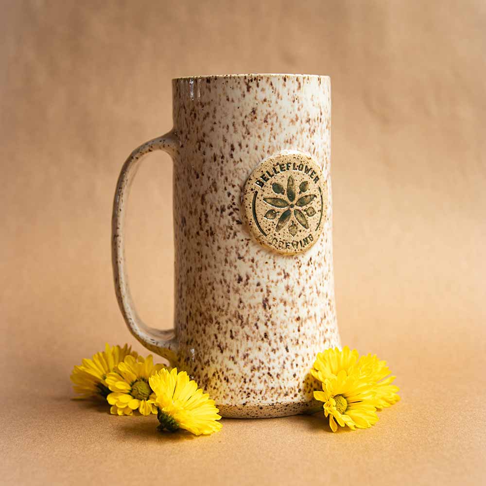 belleflower brewing ceramic stein