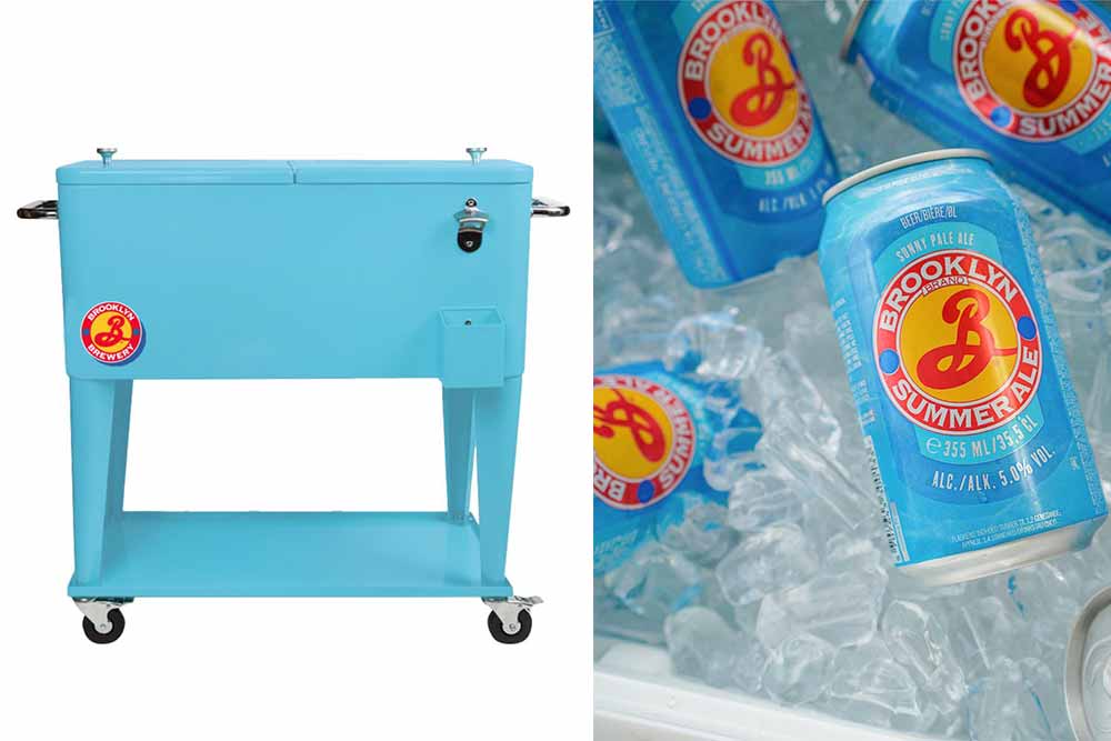 brooklyn brewery patio cooler cart