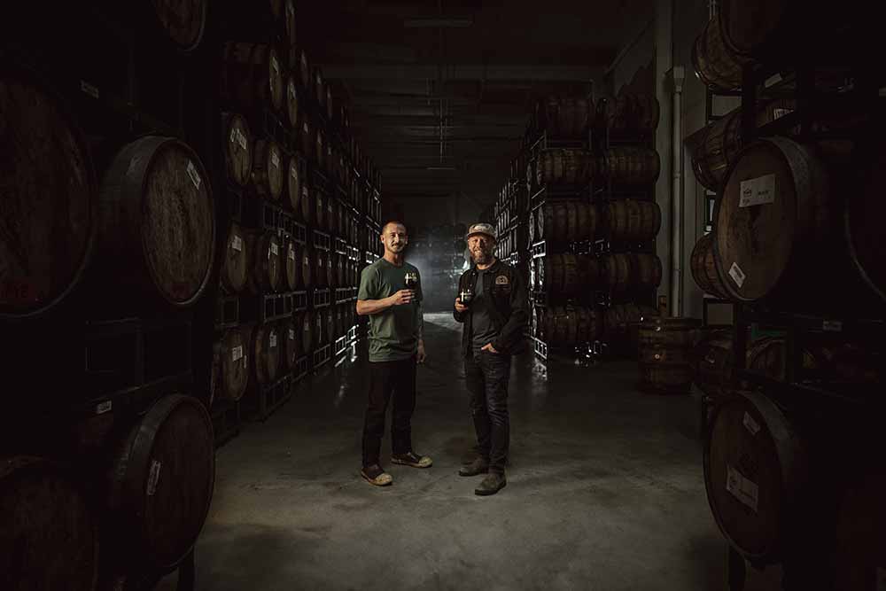 firestone walker brewing company brewmaster's collective 2024 brewmaster matt brynildson and vintage barrel program manager jordan ziegler