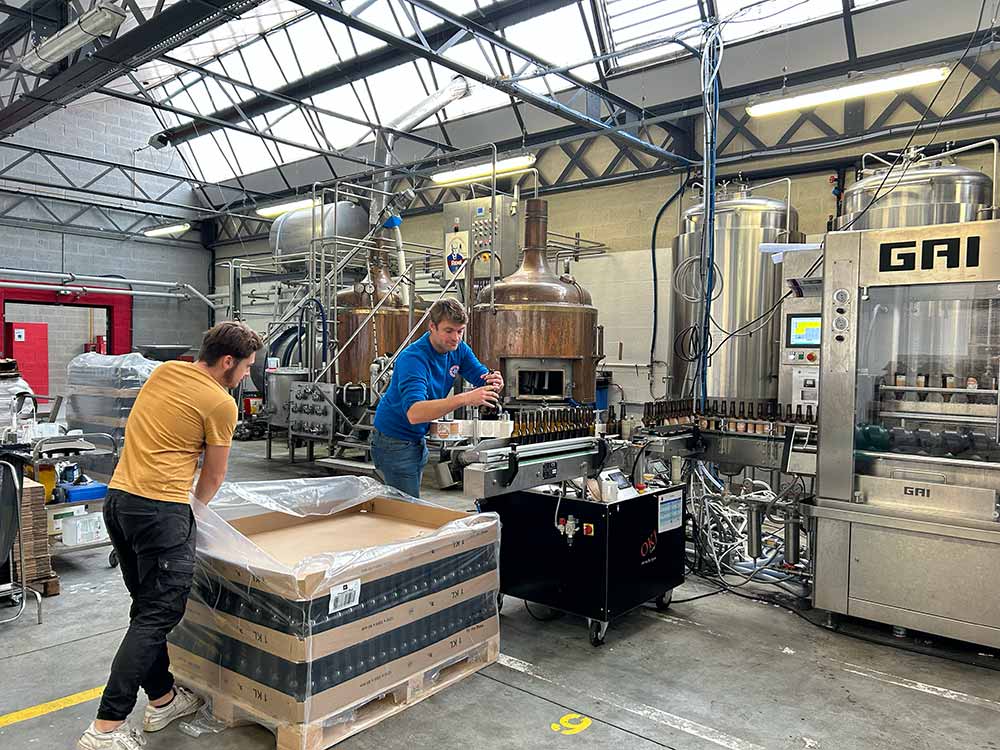 motte-cordonnier bottling line new brewery