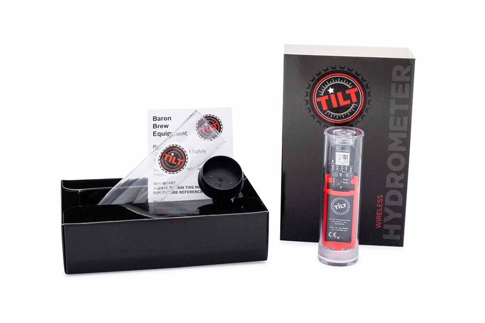 tilt red digital hydrometer and thermometer