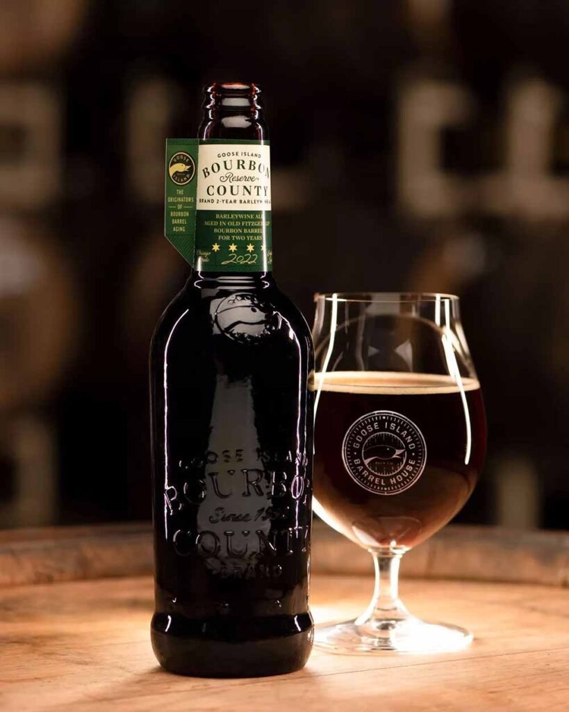 goose island beer co. bourbon county brand 2-year barleywine reserve 2022 english barleywine