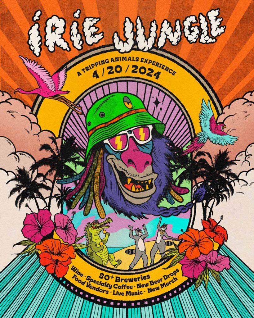 tripping animals brewing company irie jungle beer festival 