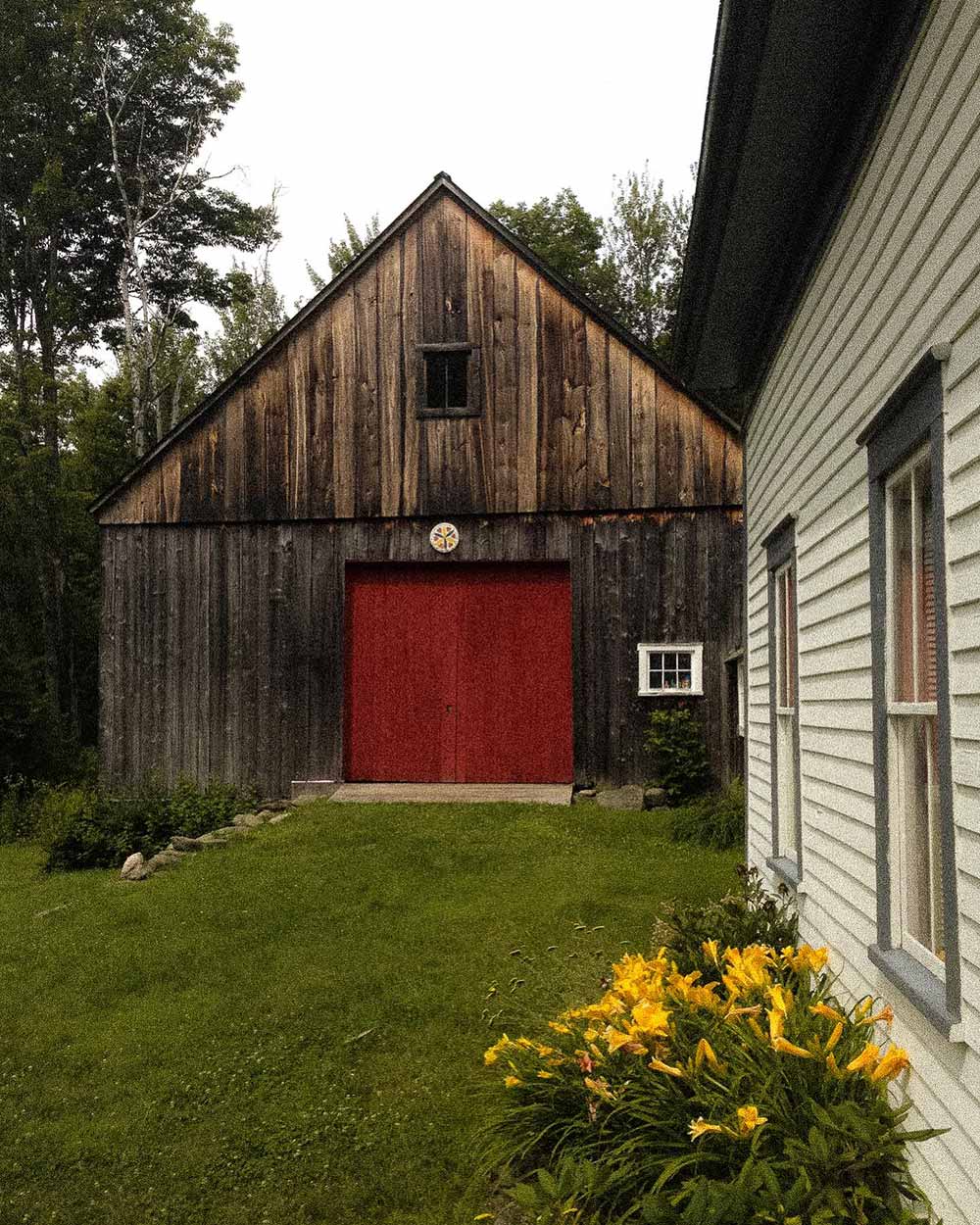 belleflower brewing co-founder nick bonadies family farm with the barn and barn hex