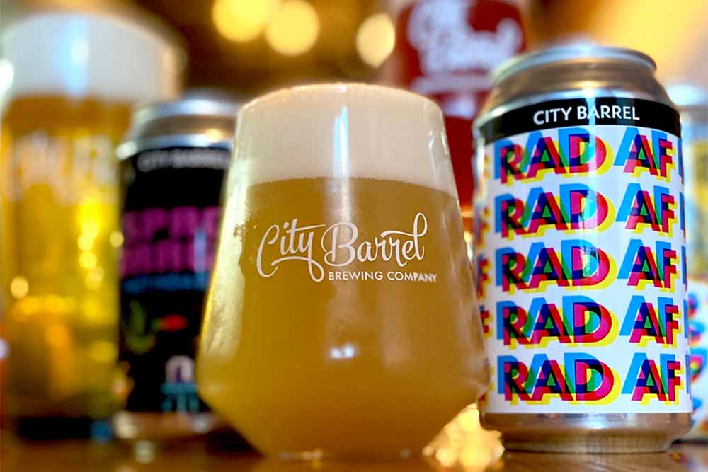 city barrel brewing copmany rad af hazy