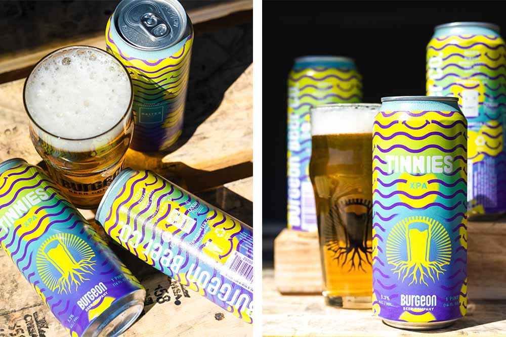 burgeon beer company tinnies xpa