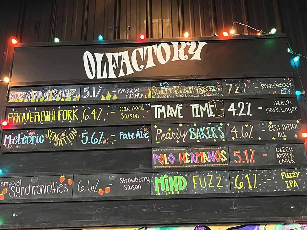 olfactory brewing taplist