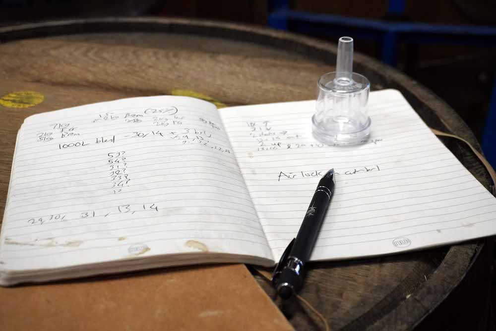 balance brewing and blending notebook