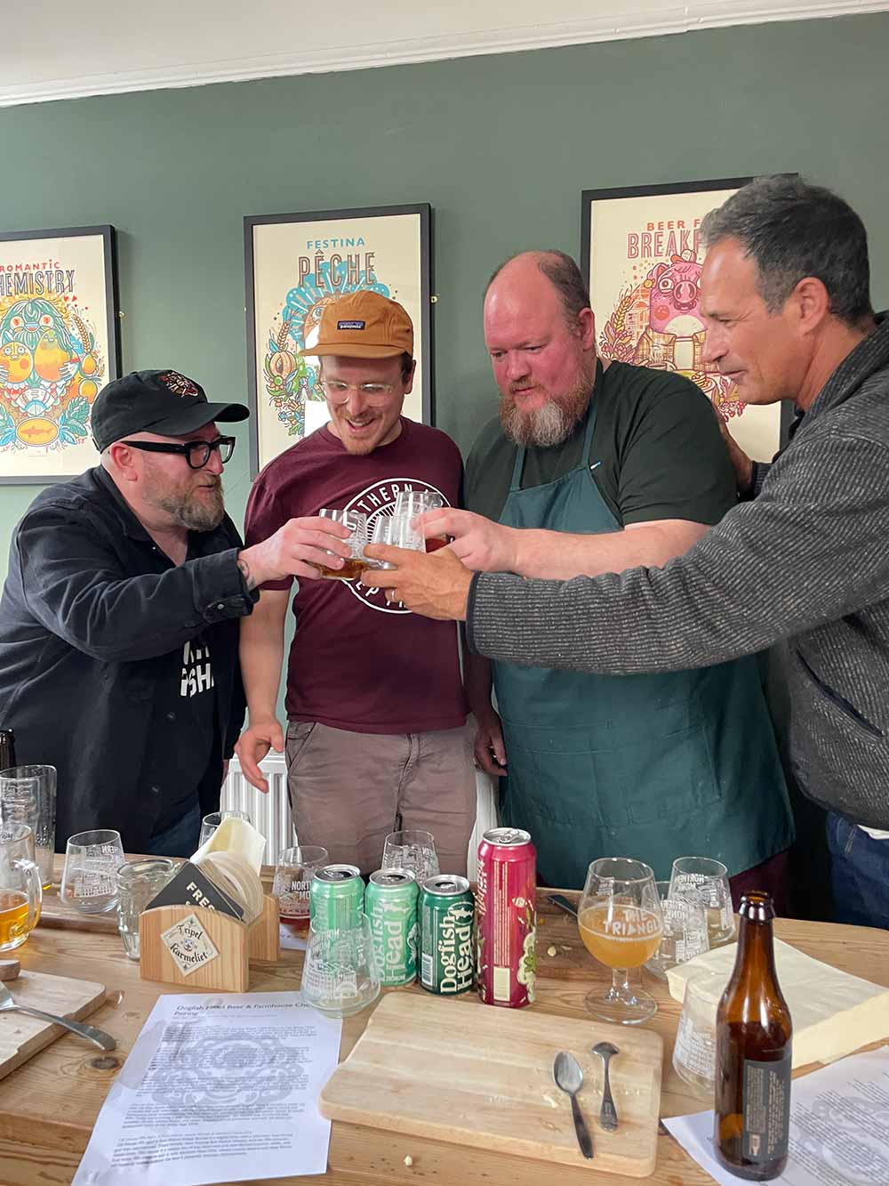 dogfish head co-founder sam calagione x northern monk founder russell bisset 90 minute ipa collab