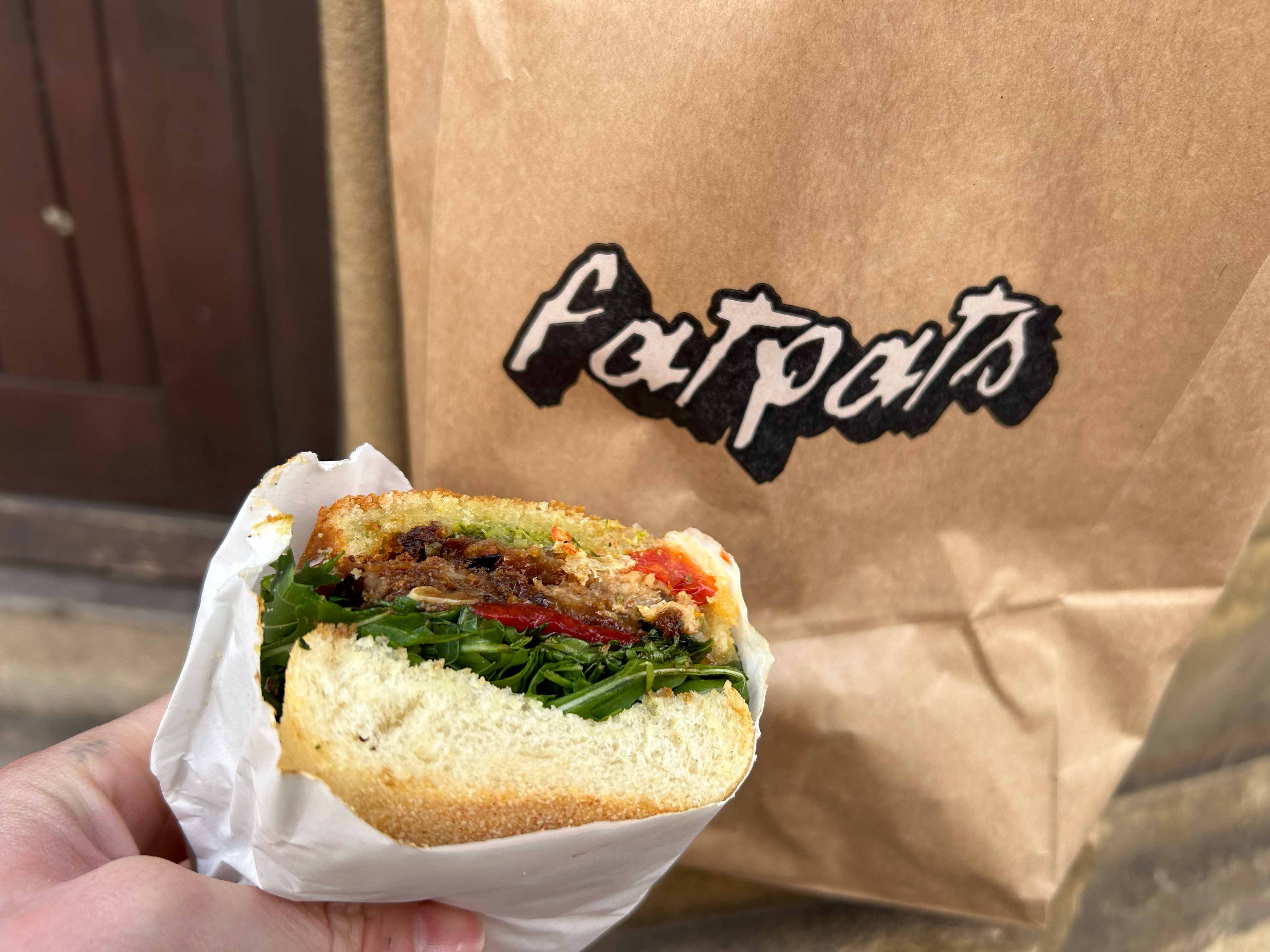 fat pats manchester eggplant muffaletta 