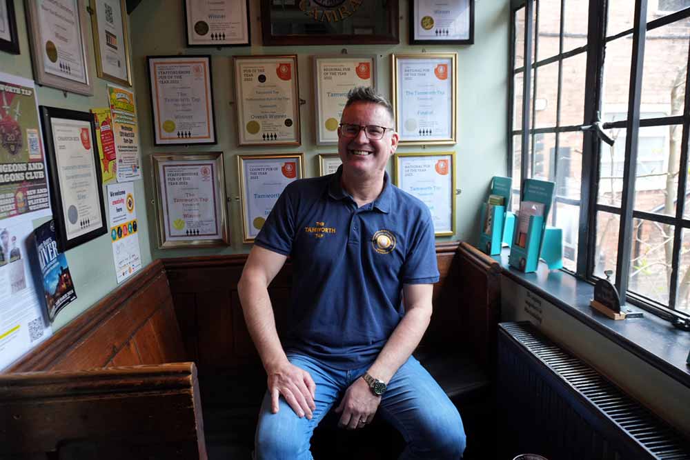 the tamworth tap co-founder george greenaway camra corner awards