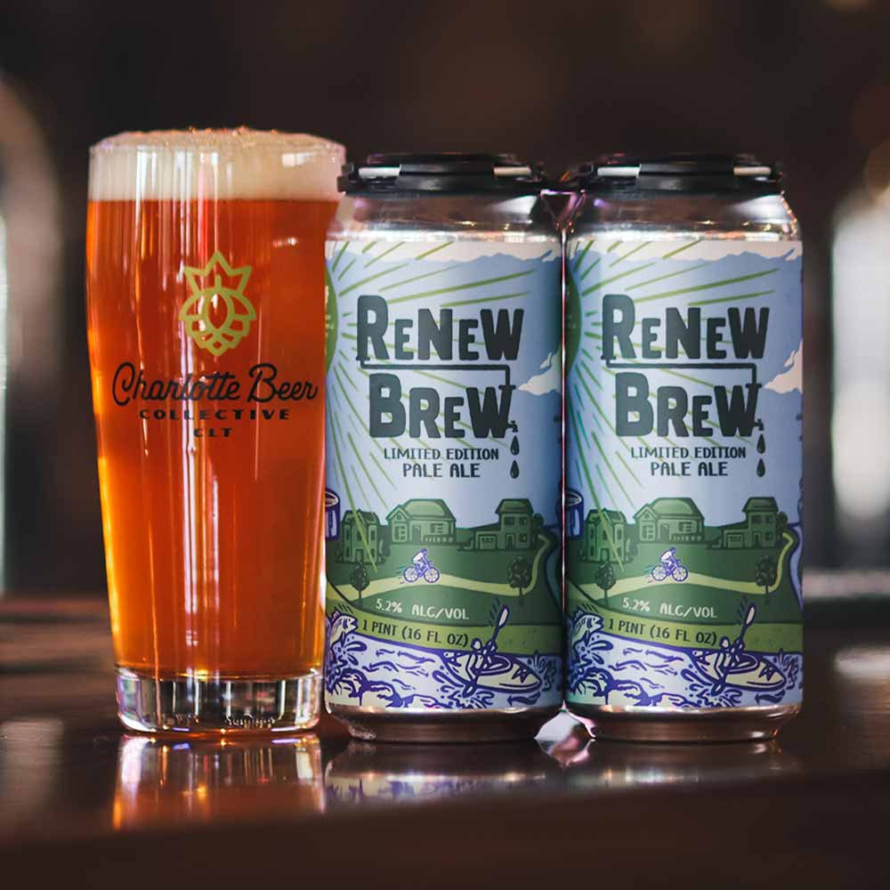 town brewing x charlotte beer collective renew brew pale ale