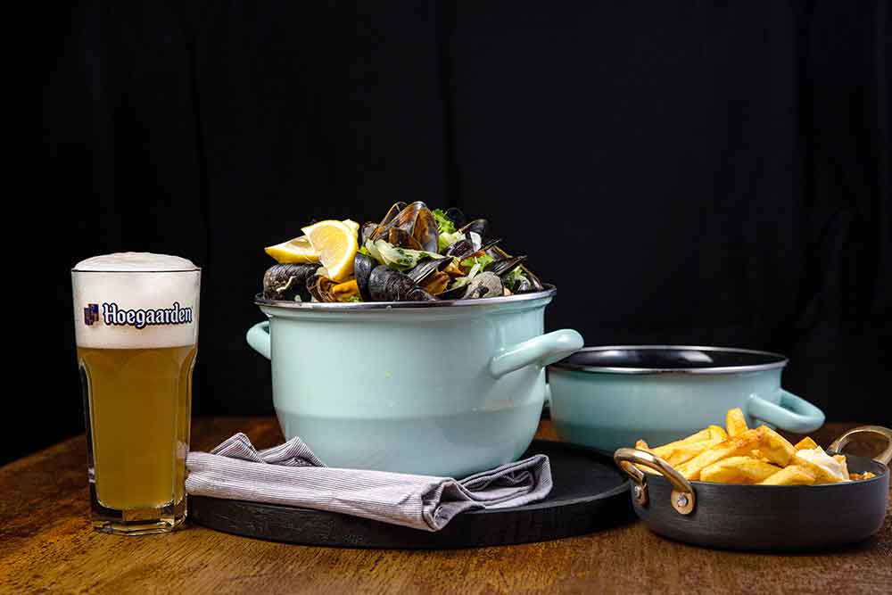 visit flanders mussels hoegaarden belgian beer and food pairing